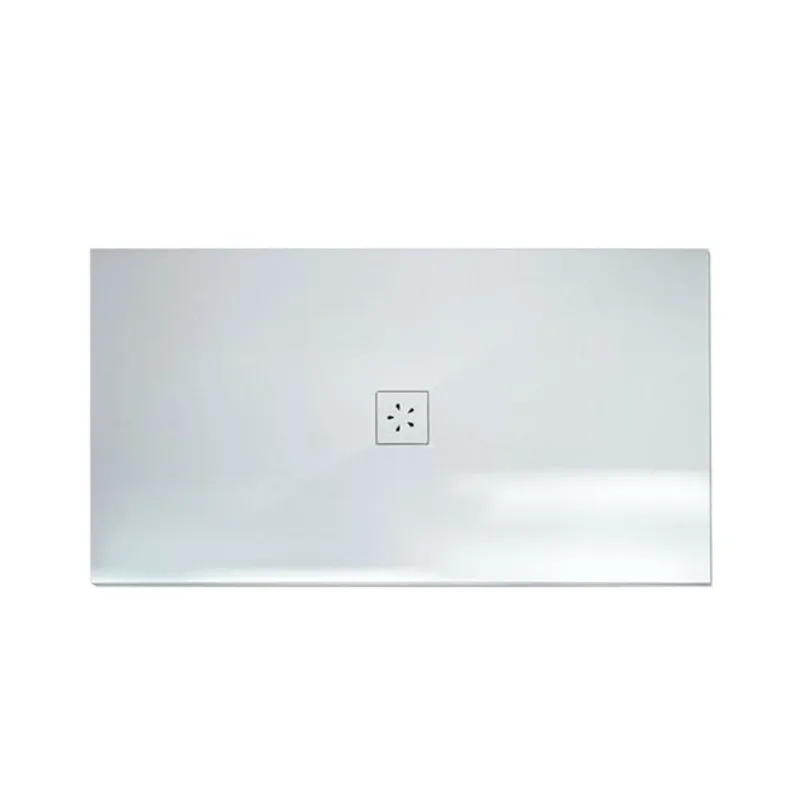 Woodbridge 60 x 36-in White Zero-Threshold Shower Base with Center Drain, Low Profile, Wheelchair Accessible