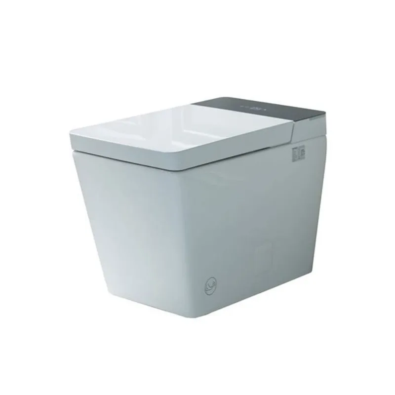 Woodbridge Square Smart Bidet Toilet w/ Tank - Auto Open/Close + Auto Flush and Foot Sensor + Spray Modes - White