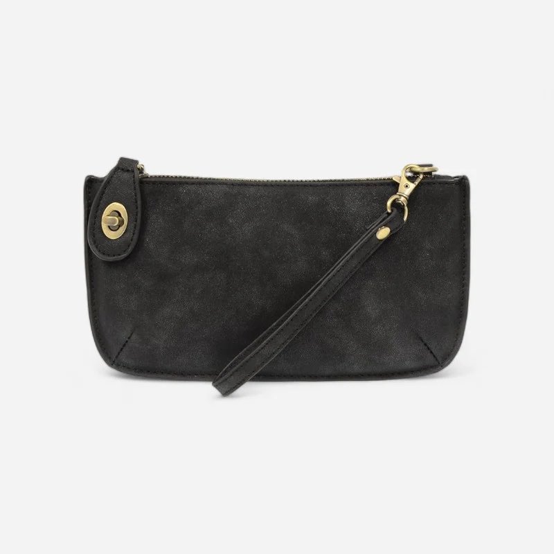 Lux Crossbody Wristlet Clutch New Black