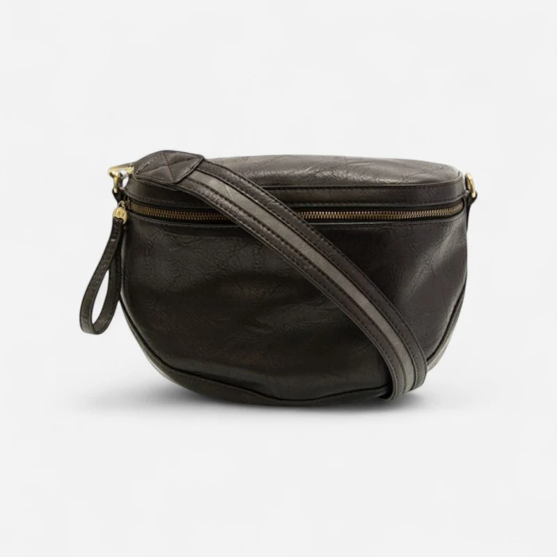 Joy Susan Laura Contrast Strap Sling/ Belt Bag Black / OS / Medium