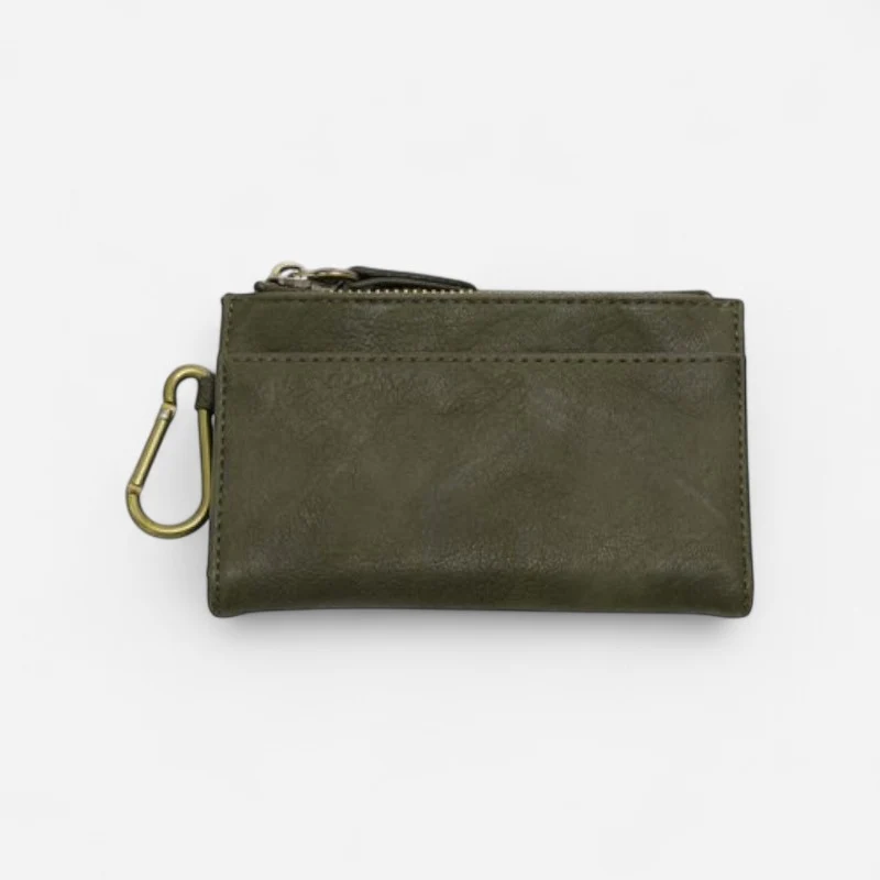Bobbie Bifold Wallet With Carabiner Dark Basil