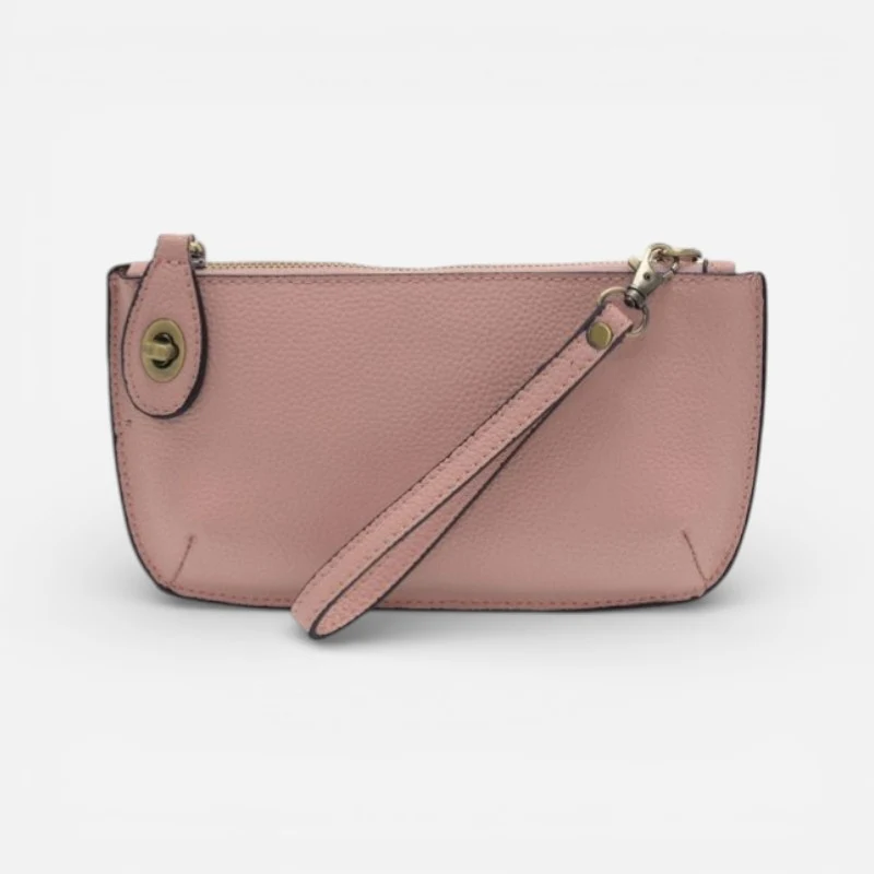 Mini Crossbody Wristlet Clutch Pink Sand