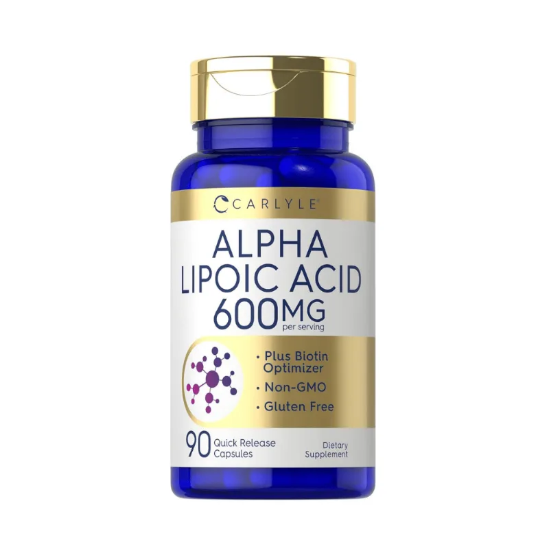 Ácido Alfa Lipoico 600mg Carlyle con Biotina Plus Antioxidante Ácido Alfa Lipoico 600mg Carlyle con Biotina Plus Antioxidante