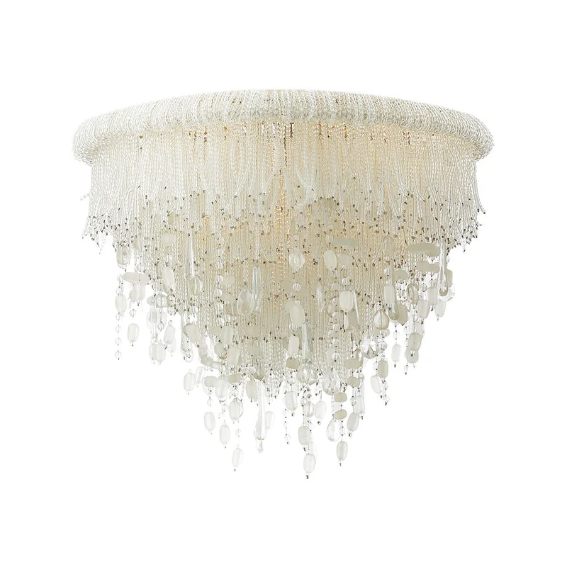 Crystal Reign Flush Mount Ceiling Light 3-Light