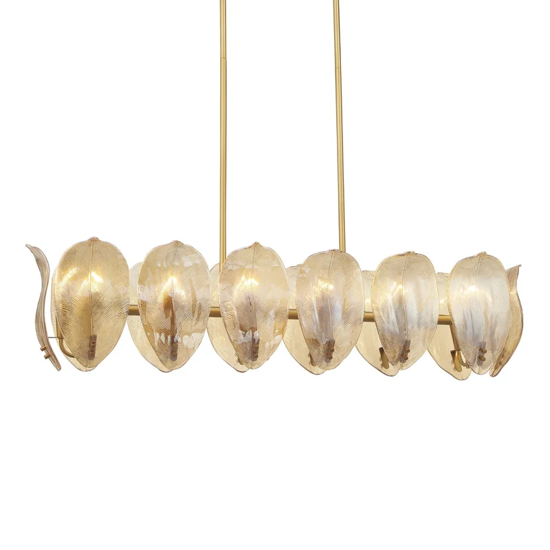 Metropolitan Orchid 48 in. 14-Light Island Pendant White