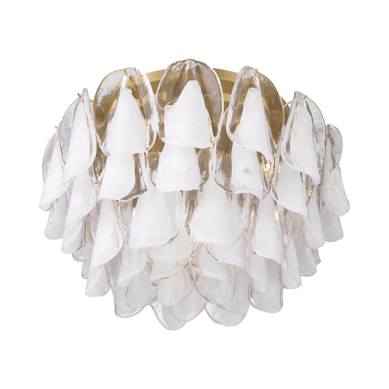 Verla Crest Flush Mount Ceiling Light White / 6-Light