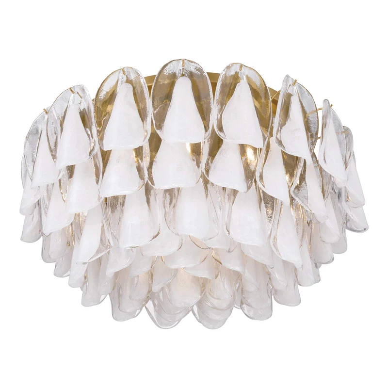Verla Crest Flush Mount Ceiling Light White / 11-Light