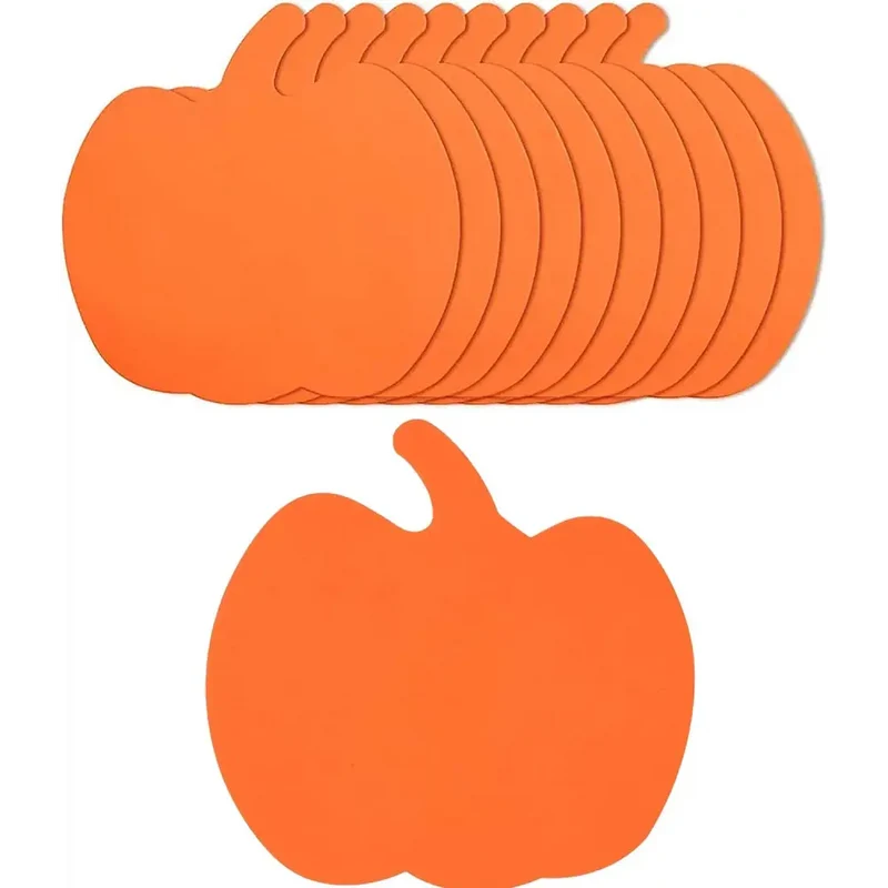 4E's Novelty 24 Pack Large Foam Pumpkins Craft Kit – 8" Halloween Crafts for Kids, Classroom Activities