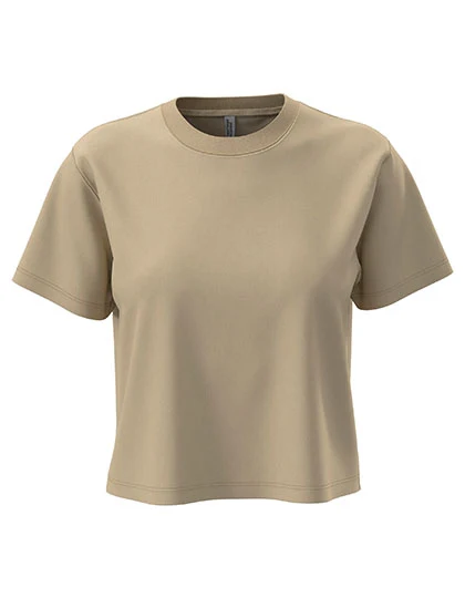 Women´s Heavyweight Boxy T-Shirt Tan / 3XL
