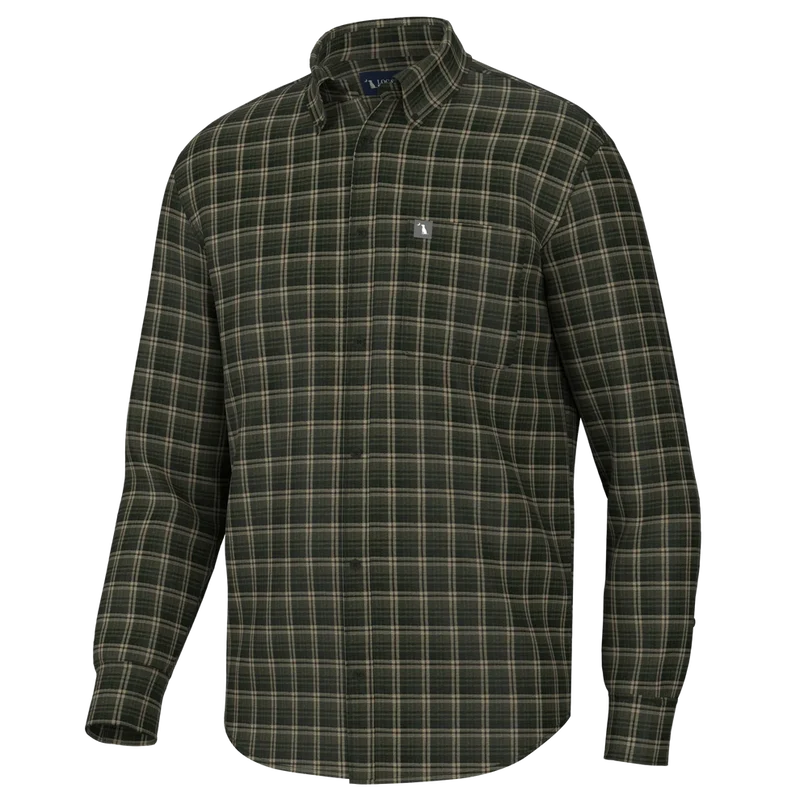 Local Boy Men's Stretch Flannel - Gardner FOREST/OLIVE/BROWN / SM
