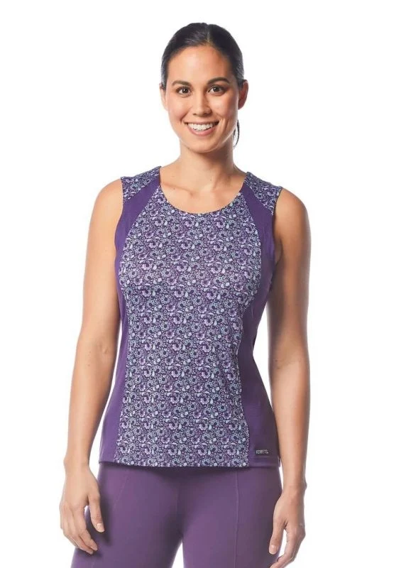 Kerrits Ladies Always Cool Ice Fil Tank Top Iris Make Your Luck/Iris / X-Small