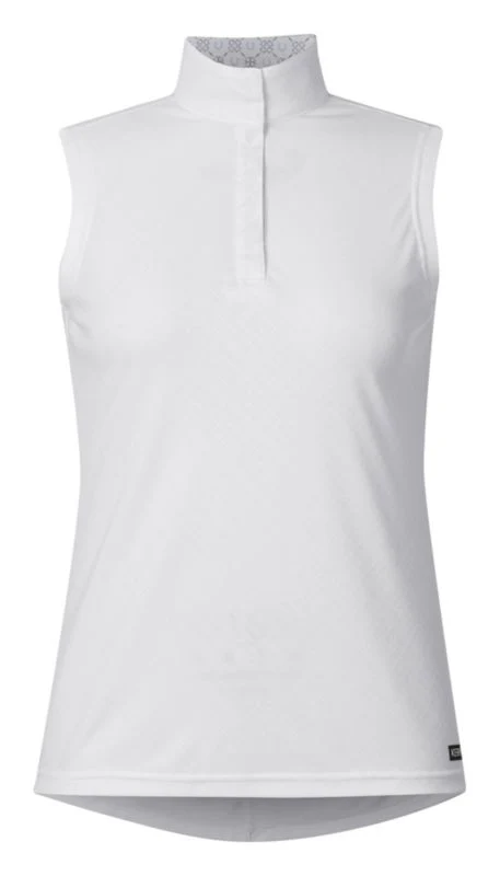 Kerrits Encore Sleeveless Show Shirt White/Lucky Diamond / X-Large