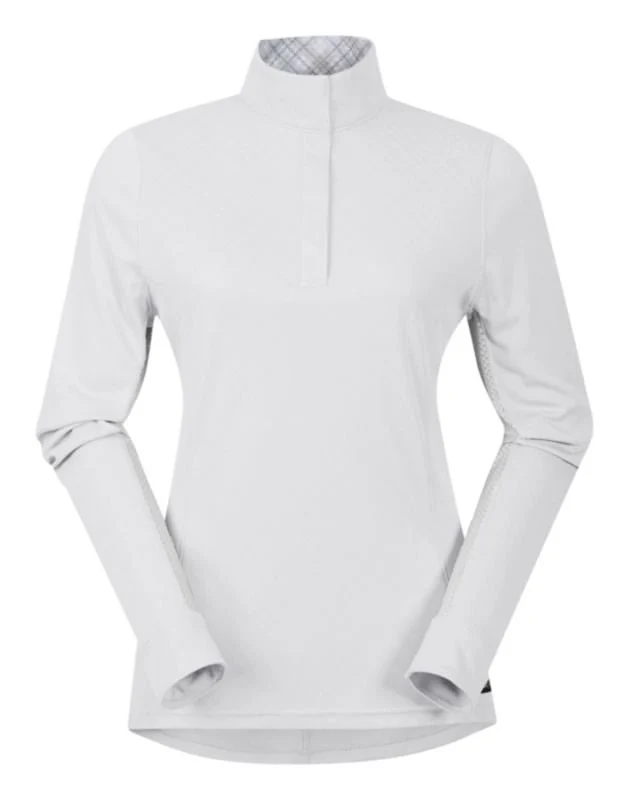 Kerrits Ladies Trot On Tech Top White/Lucky Diamond / 1X-Large