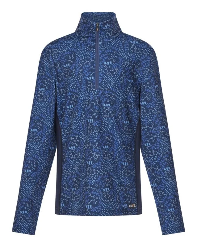 Kerrits Kids Railside 1/4 Zip Tech Top Ink Snaffle Harmony / Large