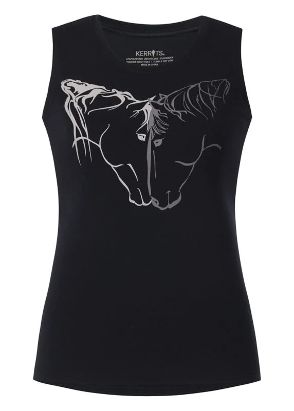 Kerrits Ladies Synergy Horse Tank Black / Medium