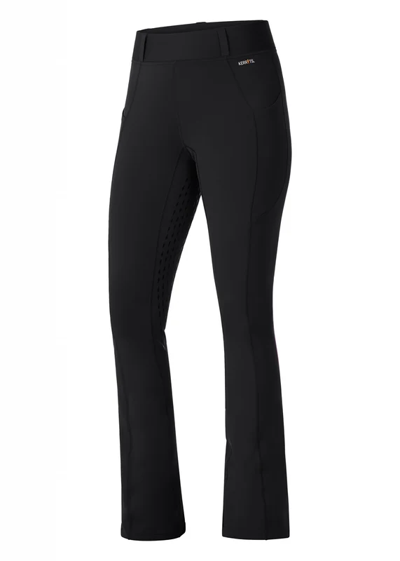 Kerrits Ladies Coolcore Silicone Full Leg Bootcut Riding Tights Black / X-Small Tall
