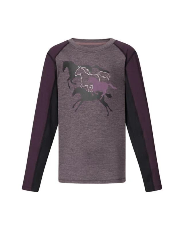 Kerrits Kids Round Up Base Layer Top Mauve / Small
