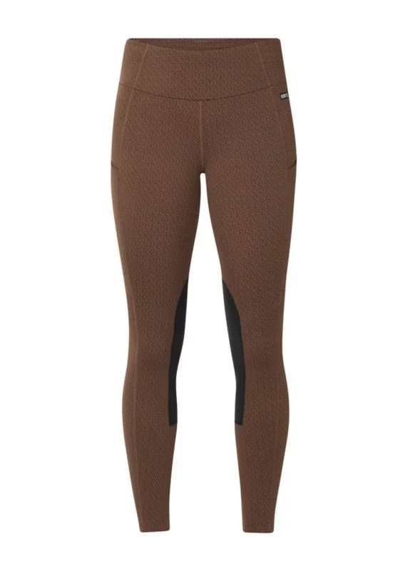 Kerrits Ladies Fleece Lite II Knee Patch Tights Nutmeg / Medium