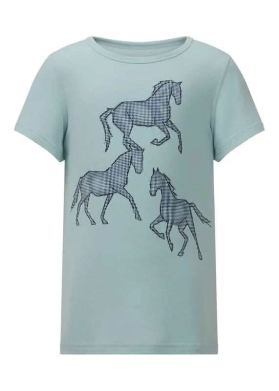 Kerrits Kids Trinity Horse Tee Hightide / Small