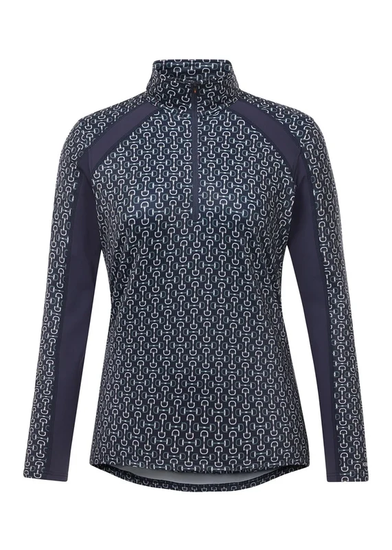 Kerrits 1st Q Zip Fleece Tech Top Galaxyblue Bit Of Color / X-Small