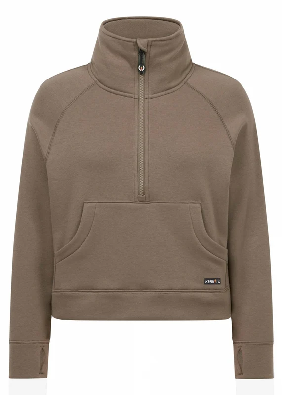 Kerrits Etch Equine Half Zip Sweatshirt Mink / 1X-Large