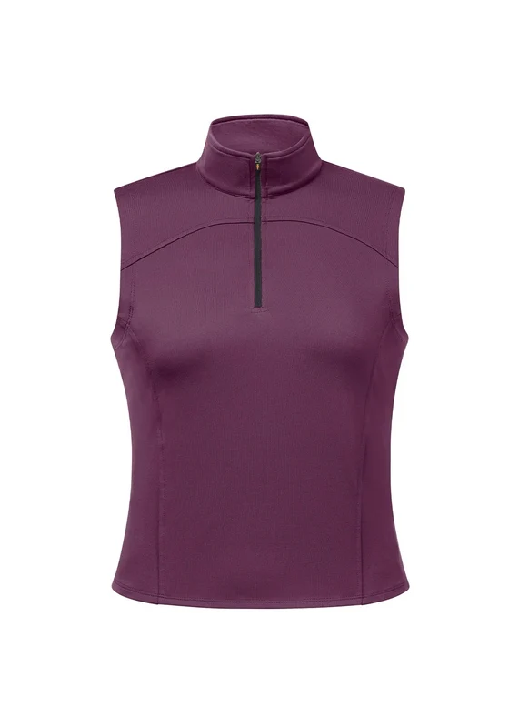 Kerrits Quarter Zip Sleeveless Performance Top Berry / Medium
