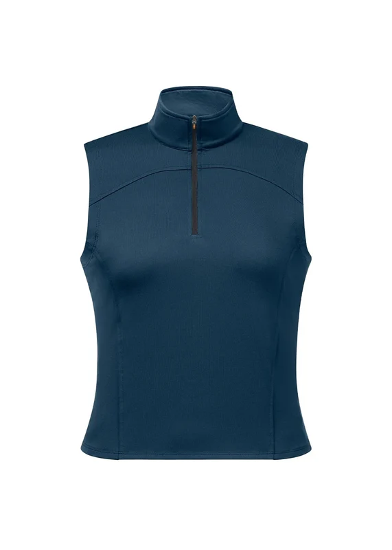 Kerrits Quarter Zip Sleeveless Performance Top Bluevale / X-Large