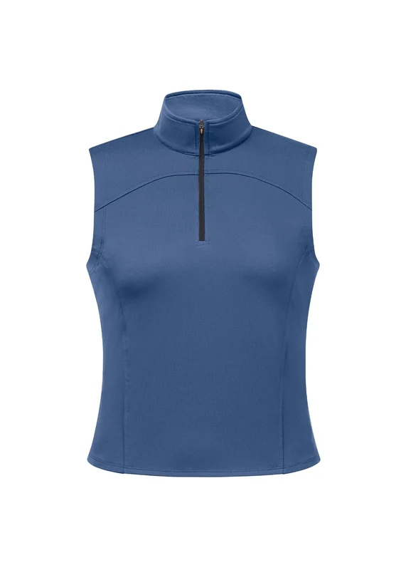 Kerrits Quarter Zip Sleeveless Performance Top Wedgewood / Small