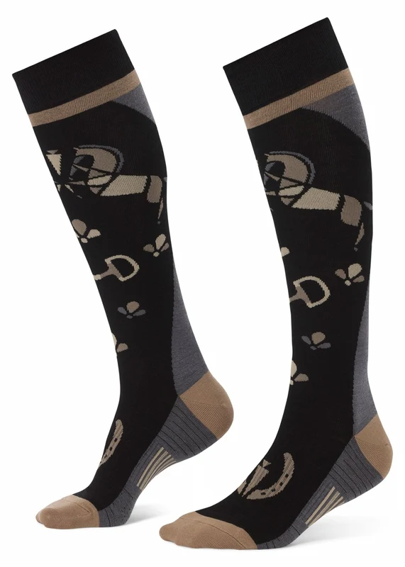 Kerrits Happy Horse Wool Knee-Hi Socks Black / One Size