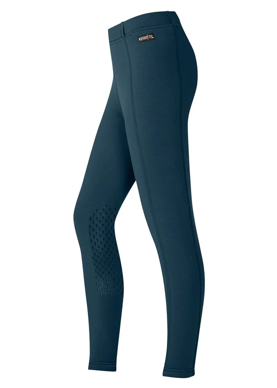 Kerrits Kids Power Stretch Pocket Knee Patch Tights Arctic / X-Large