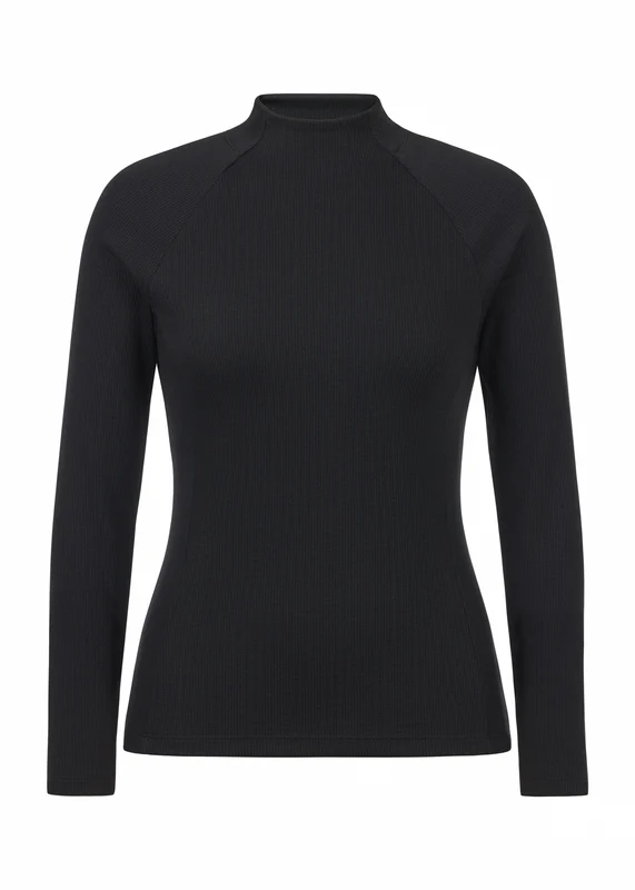 Kerrits Align Textured Mock Neck Black / X-Small