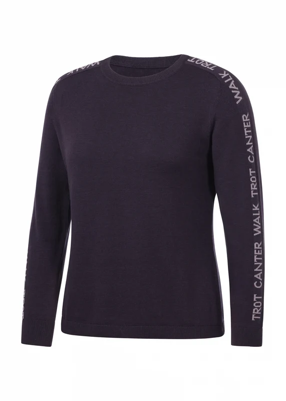 Kerrits Equi Rhythm Crew Neck Sweater Elderberry/Sugarplum / X-Small