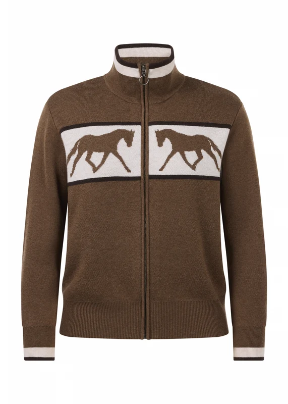 Kerrits Reflections Full Zip Sweater Acorn / Small