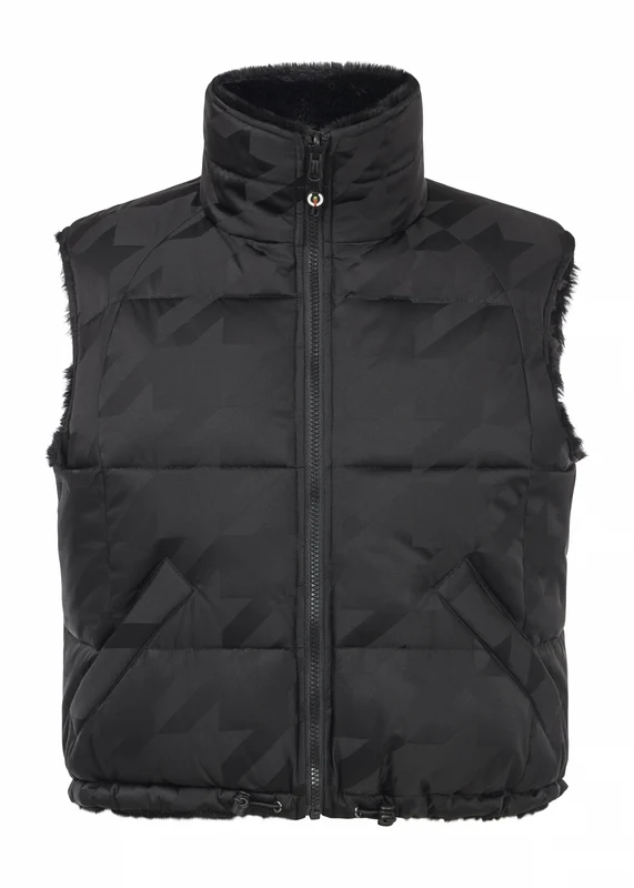 Kerrits Skyline Houndstooth Reversible Vest Black / X-Small