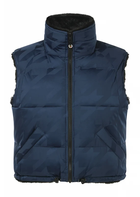 Kerrits Skyline Houndstooth Reversible Vest Nightfall / XX-Small