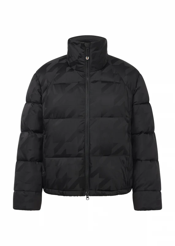 Kerrits Skyline Houndstooth Puffer Jacket Black / XX-Small