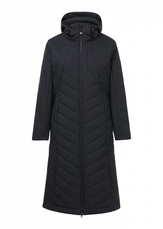 Kerrits Warm Embrace Longline Puffer Coat Black / 2X-Large