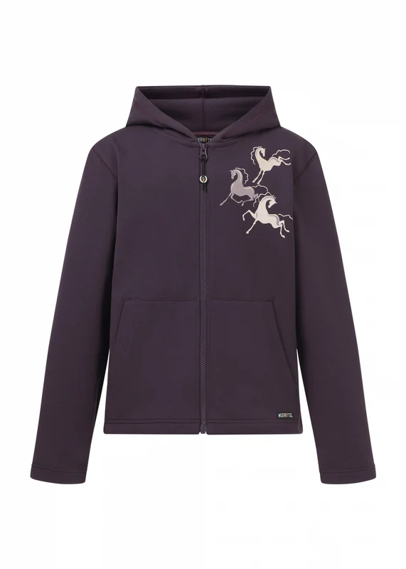 Kerrits Kids Zip And Whinny Hoodie Elderberry / Large