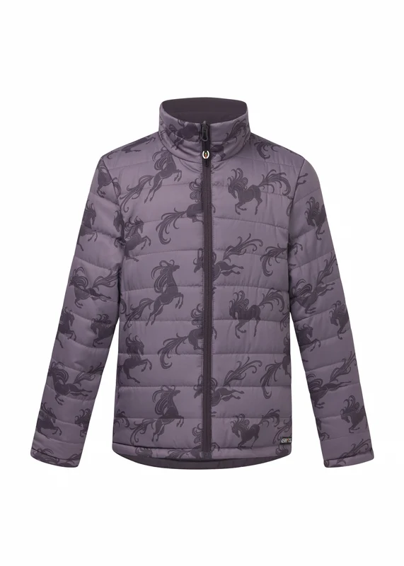 Kerrits Kids Pony Parade Reversible Quilted Jacket Elderberry/Thistle Horse / Small