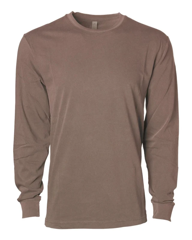 Independent Trading Co. PRM180LST Unisex Premium Long Sleeve T-Shirt - Pigment Clay Brown-Dark / Adult 3XL