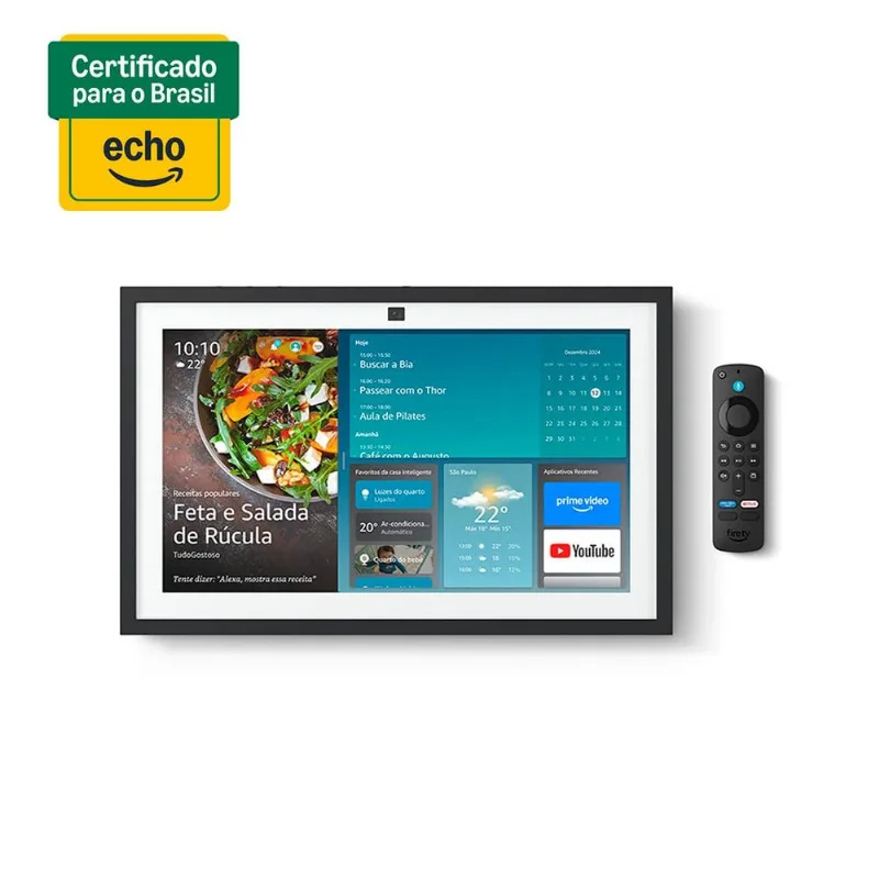 Amazon Echo Show 15 | Smart display Full HD de 15,6” com Alexa, experiência Fire TV e controle remoto por voz