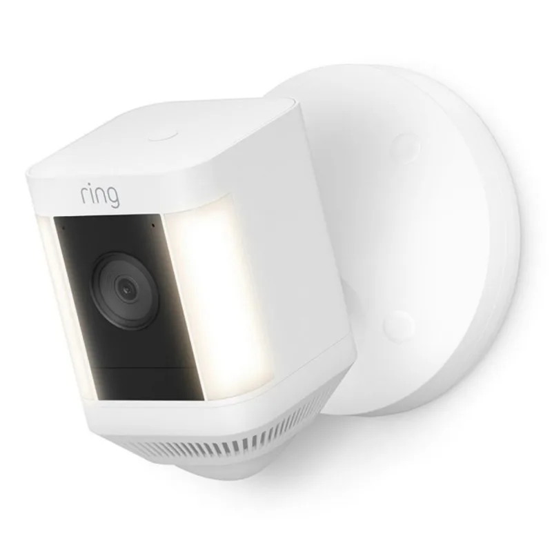 Ring Spotlight+ Plug-in White Security Camera
