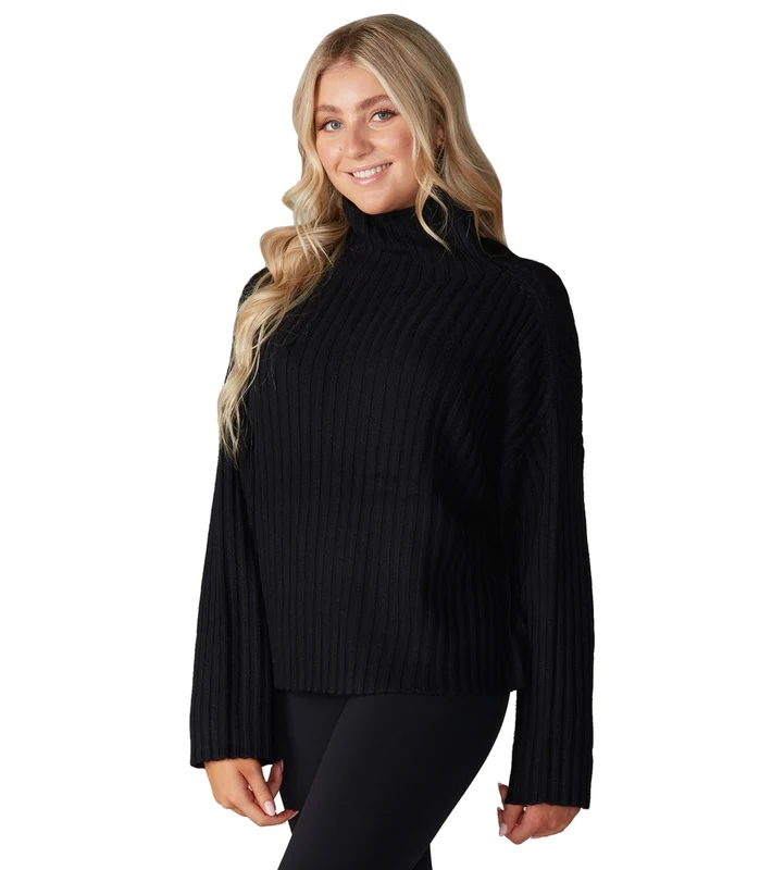 Tavi Alpine Mock Neck Sweater Ebony / S