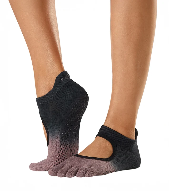 Toesox Bellarina Full-Toe Yoga Grip Socks Amethyst / S