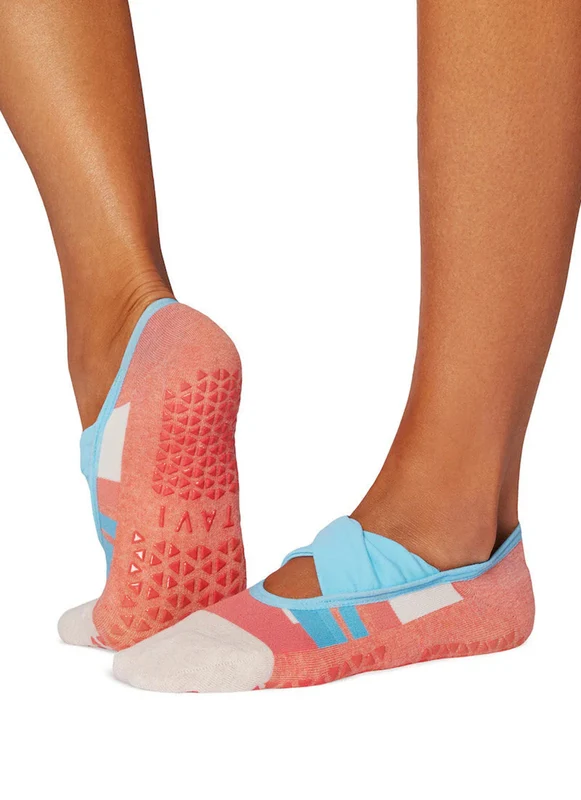 Tavi Penny Grip Socks Latte Ombre / S