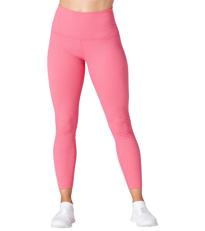 Tavi Seersucker High Waisted 7/8 Tight Hot Pink Texture / S