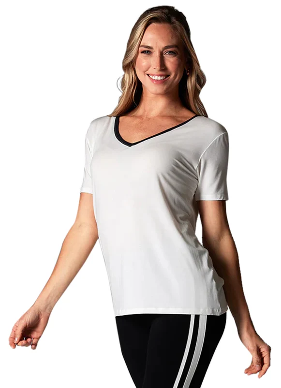 Tavi Everyday V-Neck Tee Ebony Coconut / S