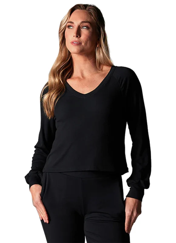 Tavi Rib Long Sleeve Ebony / XL