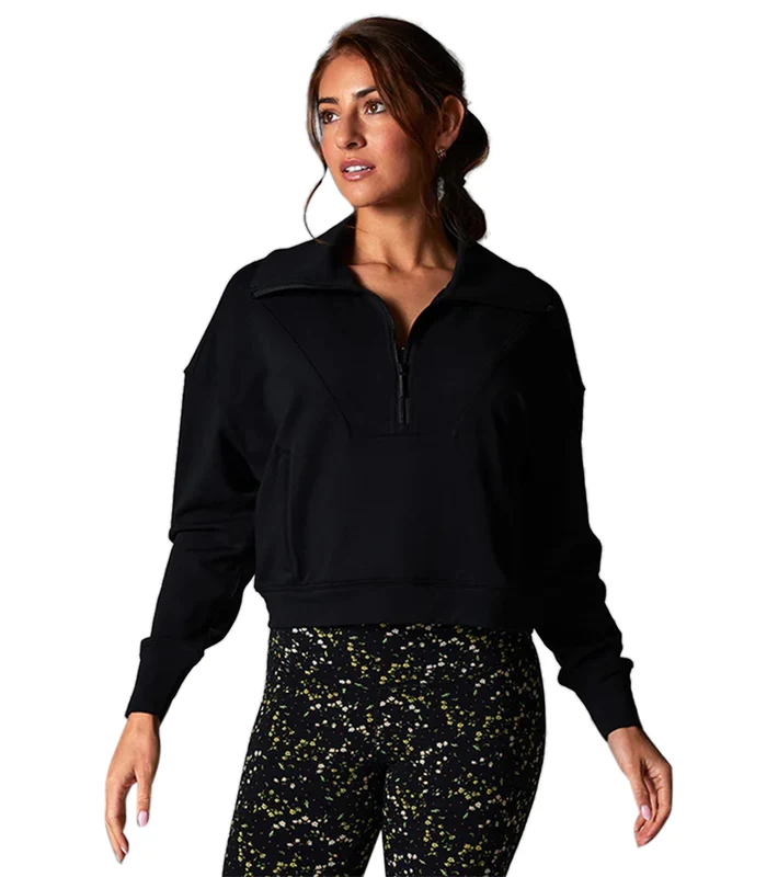 Tavi Everyday Cozy Half Zip Ebony / S