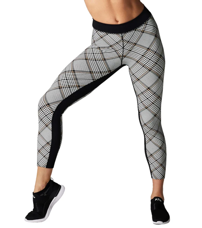 Tavi Mid Rise 7/8 Tight Plaid / XL